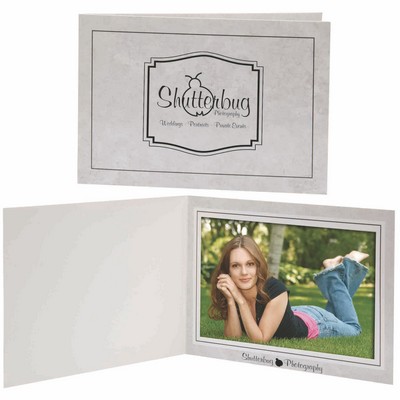 7 x 5 Gray Marble Photo Folder