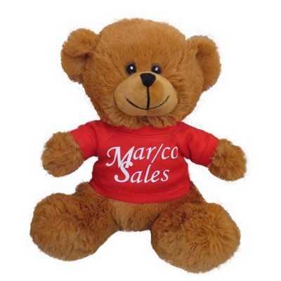 10" Bailey Brown Bear Stuffed Animal w/ T-shirt (10")