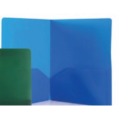 Opaque Blue 2 Pocket Port Folder