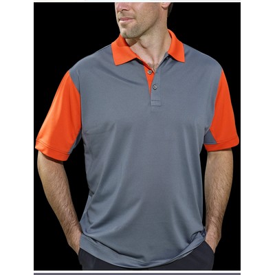 Men's Corvette Recharged Hybrid Interlock Color Block Polo