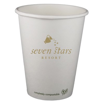 QuickShip 12 Oz. Eco-Friendly Compostable Paper Hot Cup