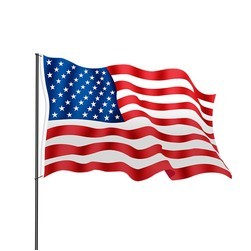 60"W x 36"H National Flag, United States, Single-Sided