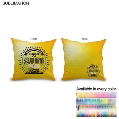 Sublimated Throw Cushion, 12x12, Invisible Zipper Closure, Removable insert, Cover is washable