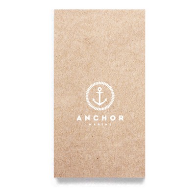 Foil Stamped 1-Ply Kraft Dinner Napkin - 1/8 Fold