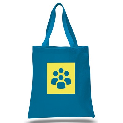 Promo Canvas Tote--Sapphire--1-Color Imprint