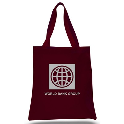 Promo Canvas Tote--Maroon--1-Color Imprint