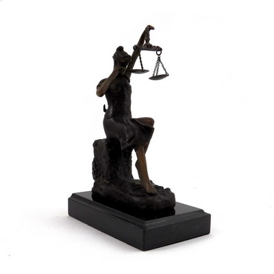 Crying Lady Justice Sculpture