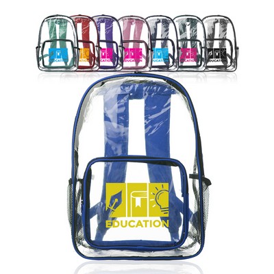 Pocket Clear Plastic Backpacks