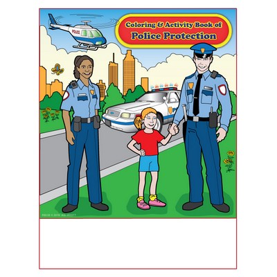 Police Protection Imprintable Coloring and Activity Book