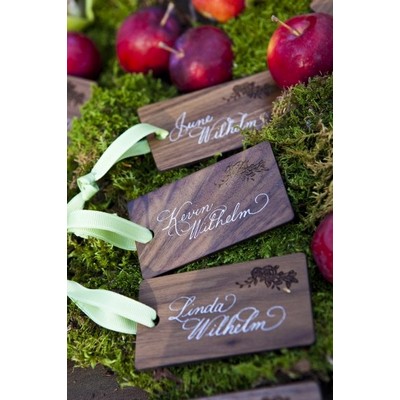 2" x 3.5" - Hardwood Table Signs