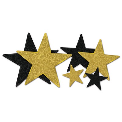 Glittered Foil Star Cutouts