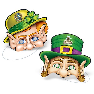 12" Custom Digital Printed Paper-Stock St. Patrick's Masks