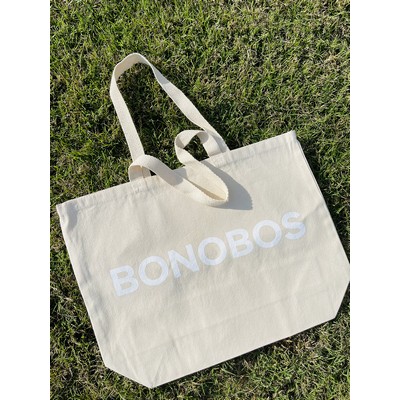 Canvas Jumbo Tote Bag w/5" Gusset (20"x15"x5")