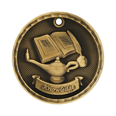 2" 3D Lamp Medal