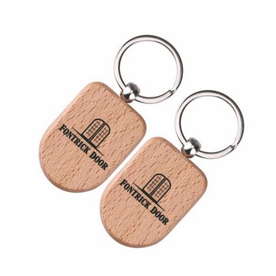 Shield Wooden Keychain