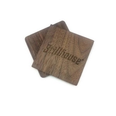 Natural Square Walnut Wood Coaster