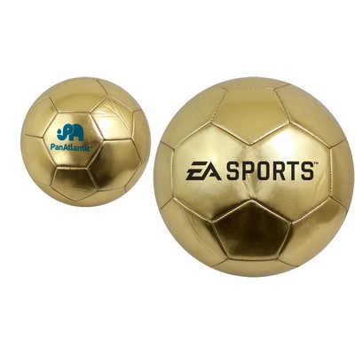 Soccer Ball - Gold Trophy, Official Size 5, w/ dual panels