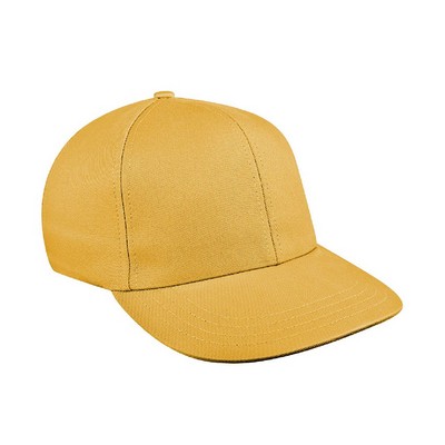 USA Made Pro Style Solid Color Twill Cap w/Hook & Loop Closure