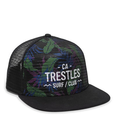 Mesh Overlay Cap w/Snap Back