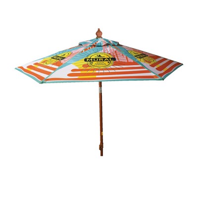 7' Full Color Steel Market Umbrella