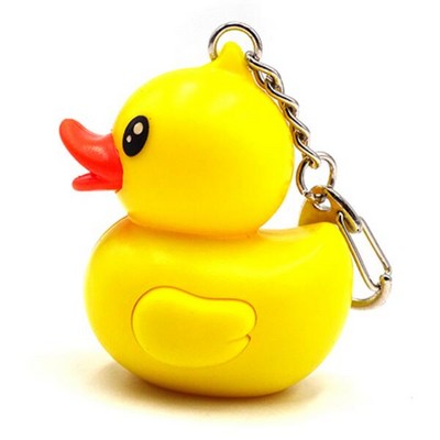 Duck LED Sound Keychain