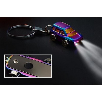 Metal Jeep LED Keychain