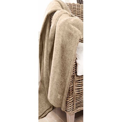 Vanilla Beige 100% Polyester Antipill Fleece Blanket