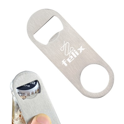 Bartender Stainless Steel Beer Flat Bottle Openers