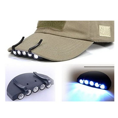 5 LED Clip on Hat Head Cap Light