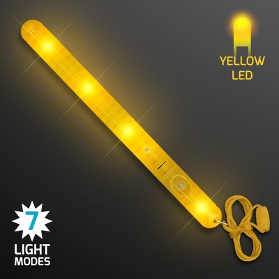 Yellow LED Patrol Wand - BLANK