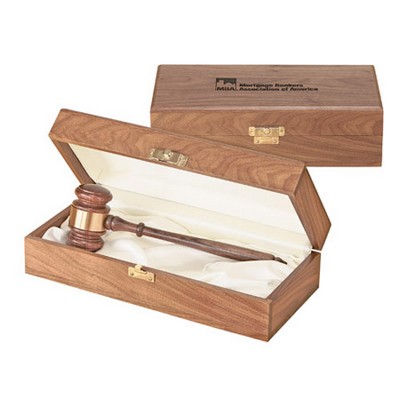 The Leader set - American Walnut 11" Judge's Gavel