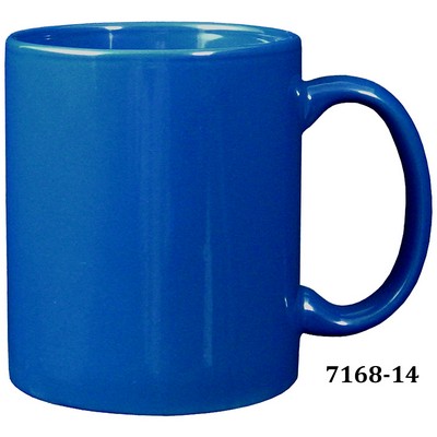 11 Oz. Royal Blue C Handle Mug