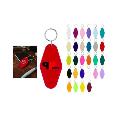 Plastic Hotel Keychain / Motel Key Tag