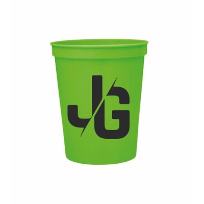 16 Oz. Neon Green Stadium Cup