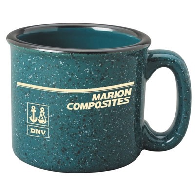 15 Oz. Green Western Stoneware Coffee Mug