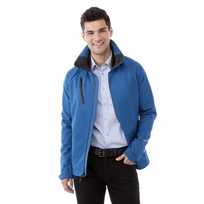 Men's PEYTO Waterproof Softshell Jacket with Roll-Away Hood