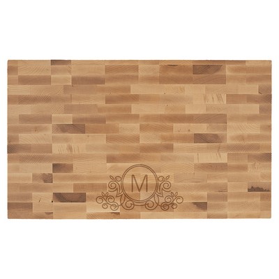 22" x 13" x 1.5" Maple Butcherblock Cutting Board