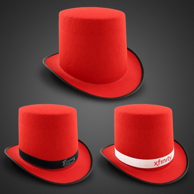 Red Felt Top Hat