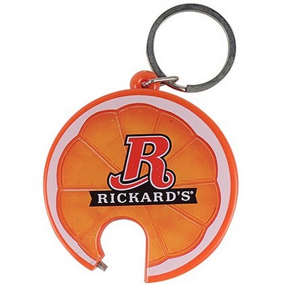 Orange Bottle Opener Keychain