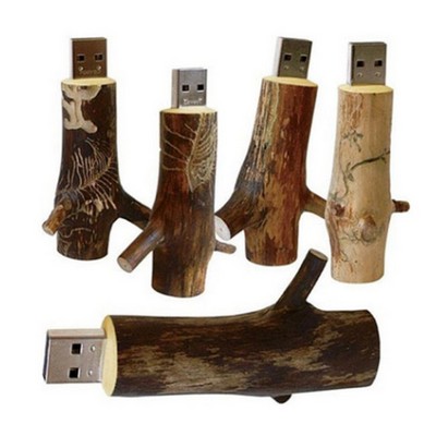 Tree Branch Shaped Wooden USB Flash Drive