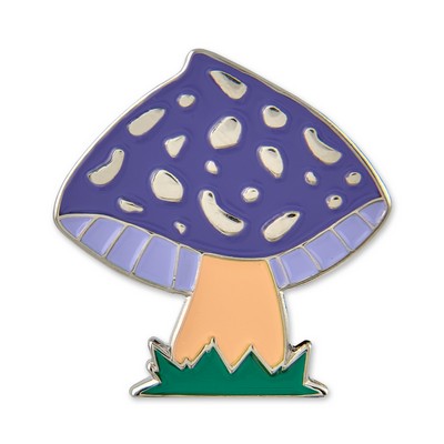 Purple Mushroom Pin