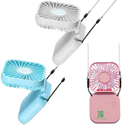 Portable Foldable Neck Mini Hanging Fan