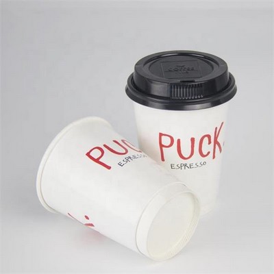 12 OZ Coffee Cups with Lids