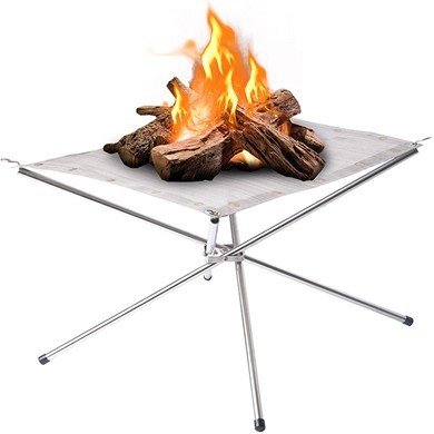 Foldable Stainless Steel Firewood Holder