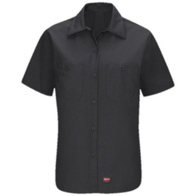 Red Kap® Women's Short Sleeve Work Shirt w/MIMIX™ - Black