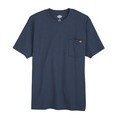 Dickie's® Men's Heavyweight Crew Neck Short Sleeve Shirt - Dark Navy Blue