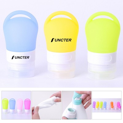 1.28 OZ Silicone Cosmetics Split Bottles