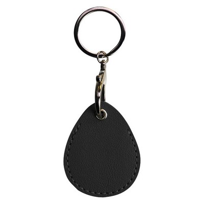 Small Waterdrop PU Keytag Case PU Card Case Card Holder Access Control Card Sleeve