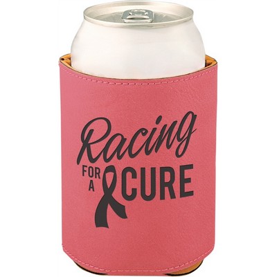 3 3/4" Pink Leatherette Beverage Holder