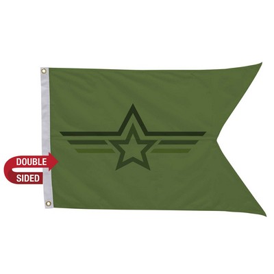 2' x 3' Polyester Guidon Flag Double-Sided